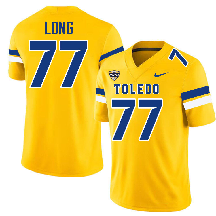 Mel Long Toledo Jersey,Toledo Rockets #77 Mel Long Jersey Youth College-Gold